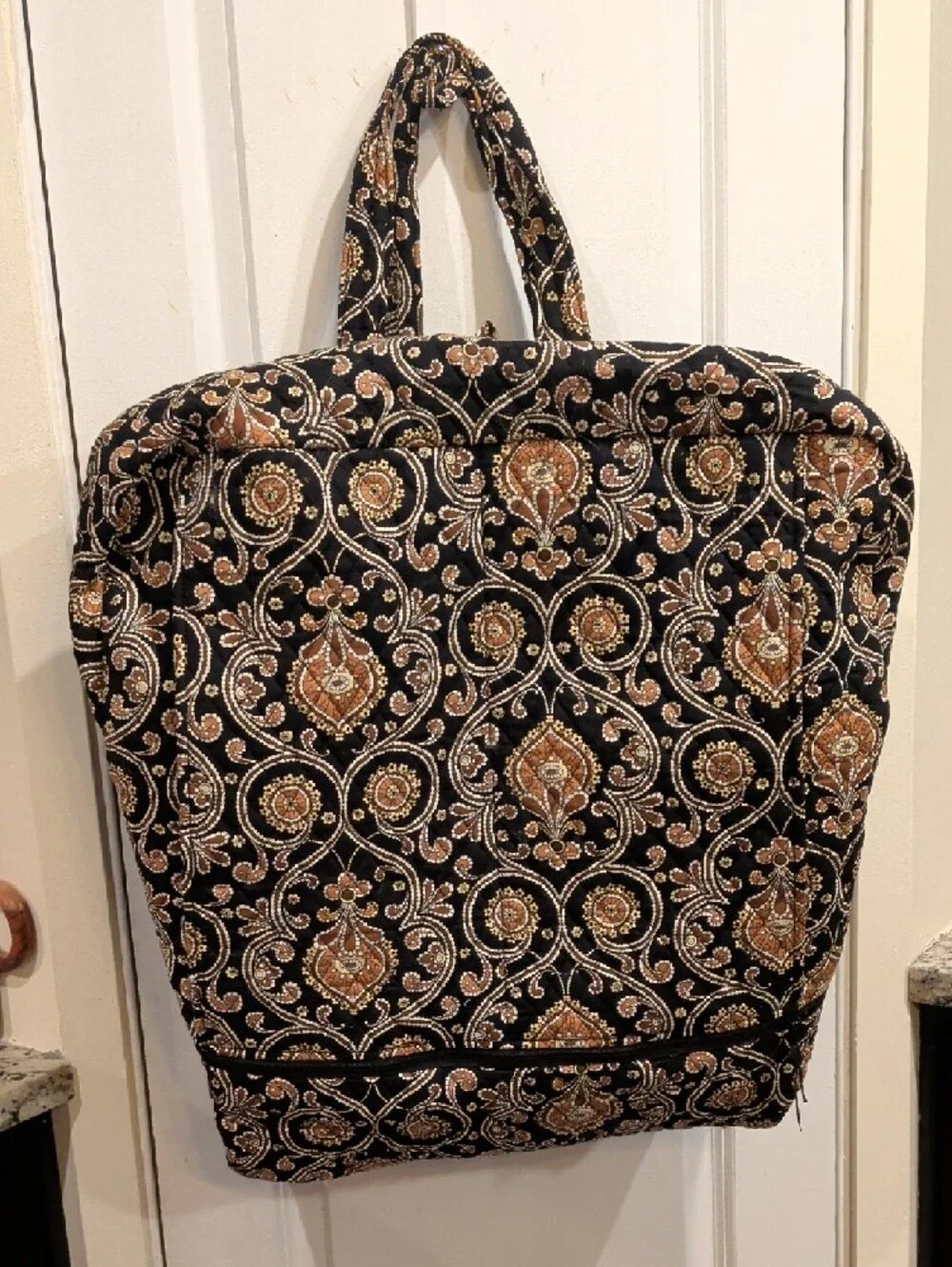 Vera Bradley Garment Bag in Black and Copper
